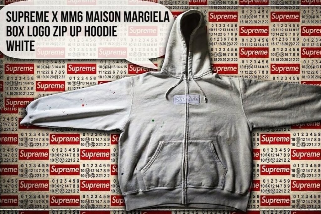 Supreme x MM6 Unleashes the Box Logo Zip Hoodie
