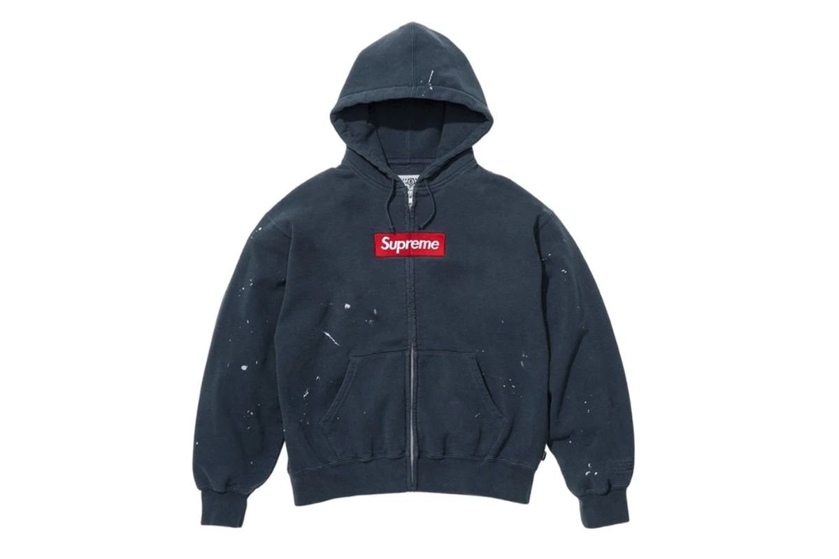 Supreme x MM6's Box Logo Zip Hoodie Just Made History