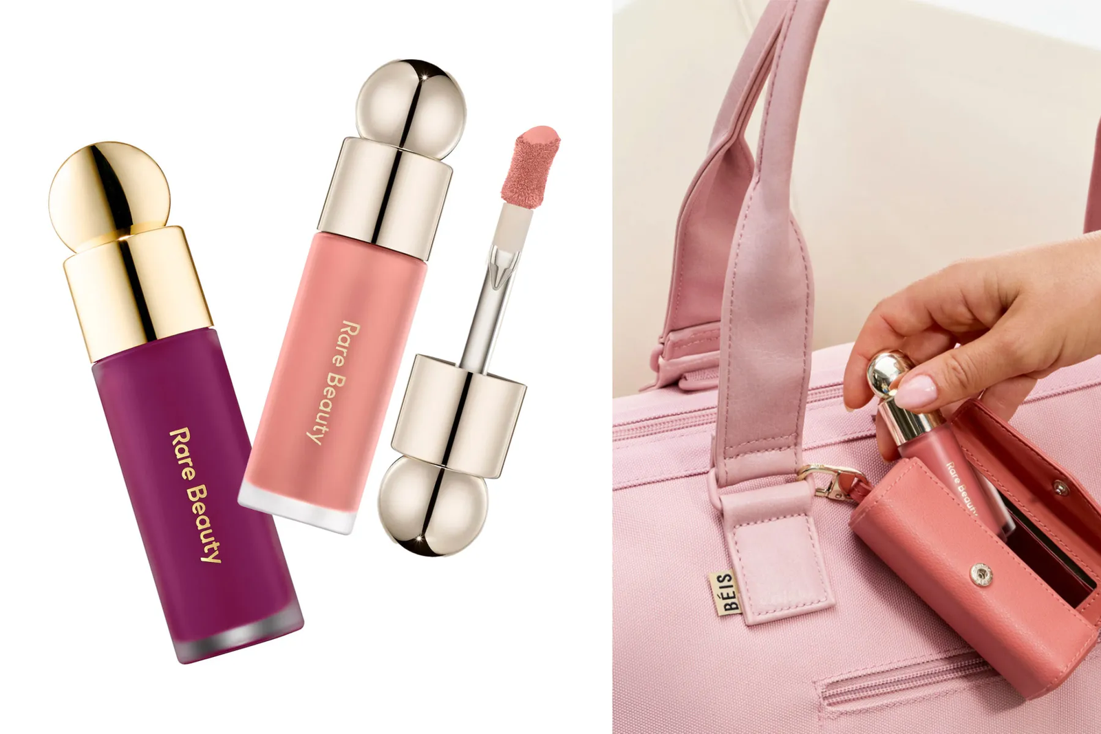 Béis and Rare Beauty Team Up on Luggage and Makeup for Fall